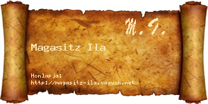 Magasitz Ila névjegykártya